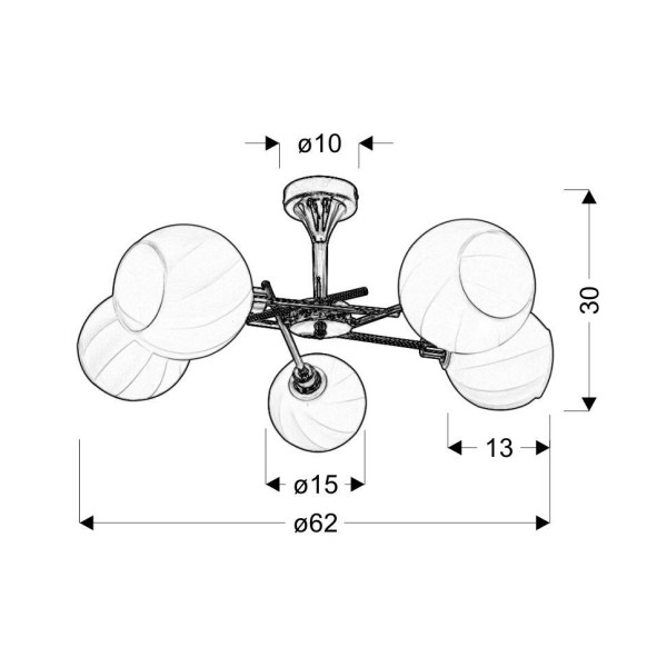Люстра Candellux 35-72269 Raul