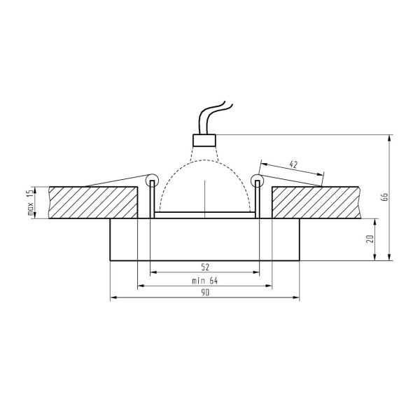 Точковий світильник Candellux 2244351 SS-16