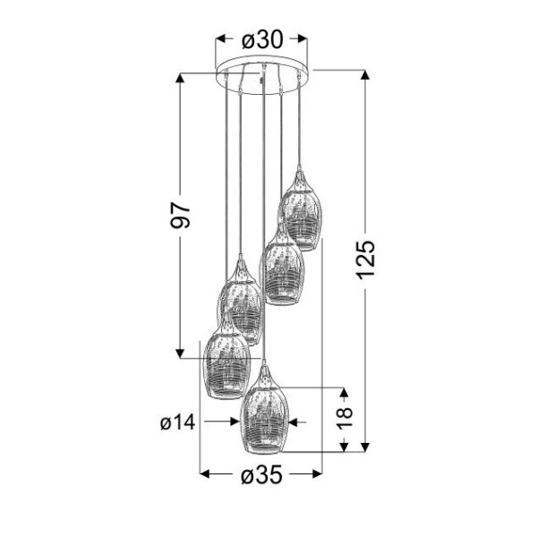 Люстра Candellux 35-60198 Marina