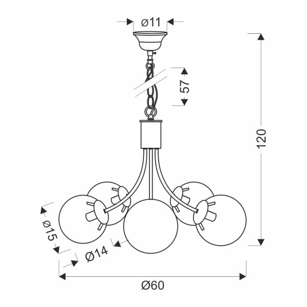 Люстра Candellux 35-79275 Dani