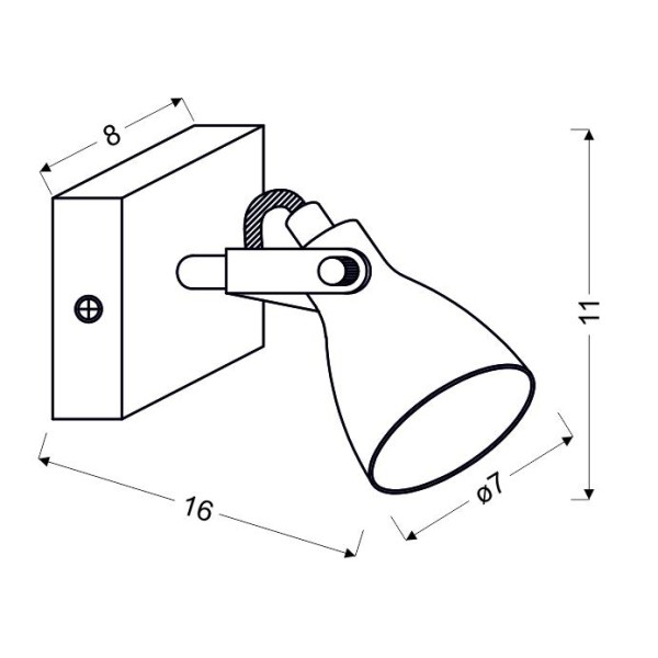 Бра Candellux 91-64394 Ash
