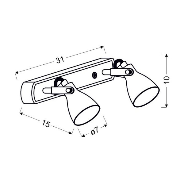 Спот Candellux 92-64400 Ash