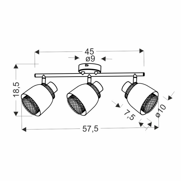 Спот Candellux 93-13767 Aleksandria