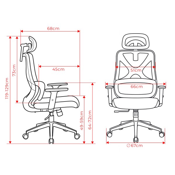 Крісло офісне Level