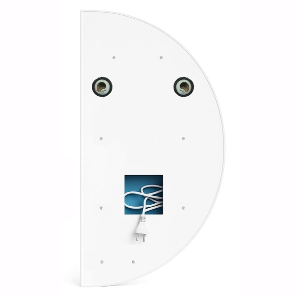 Дзеркало напівкругле фонове підсвічування з сенсорною кнопкою