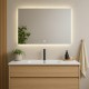 Дзеркало прямокутне горизонтальне з сенсорною кнопкою