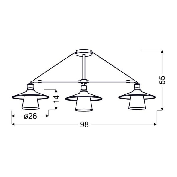 Люстра Candellux 33-43115 Loft