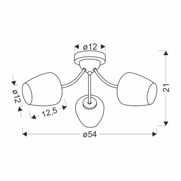 Люстра Candellux 33-22585 Zina