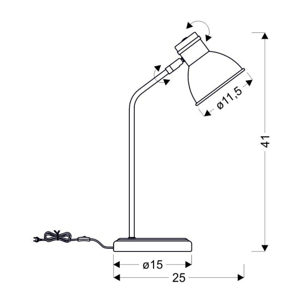Настільна лампа Candellux 41-72078 Zumba