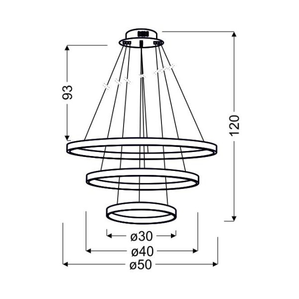 Люстра Candellux 33-64738 Lune