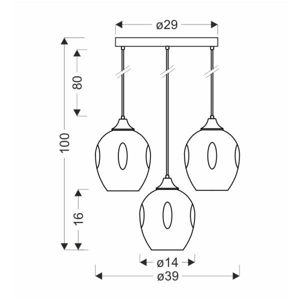 Люстра Candellux 33-00613 Aspa