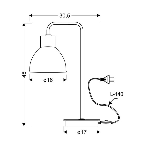 Настільна лампа Candellux 42-73433 Kama