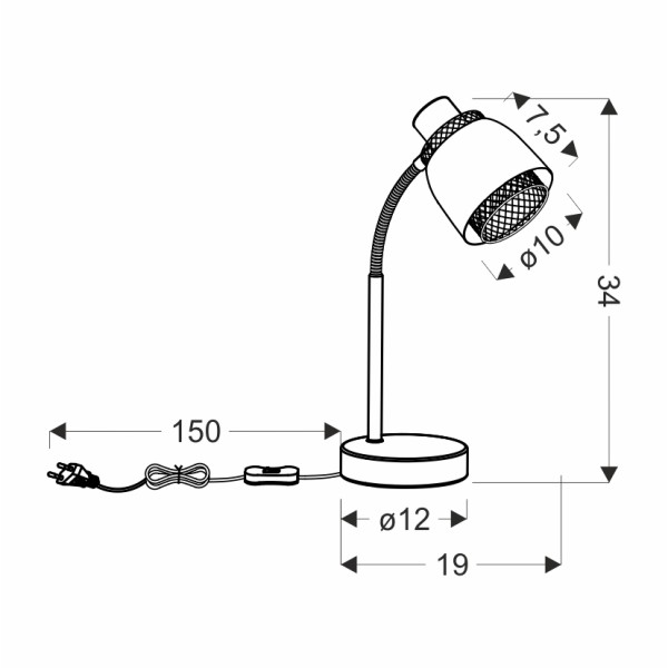 Настільна лампа Candellux 41-13774 Aleksandria