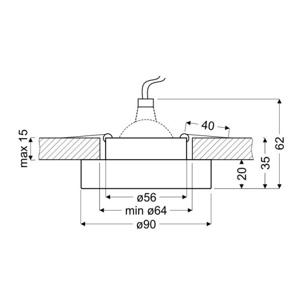 Точковий світильник Candellux 2228730 SS-31