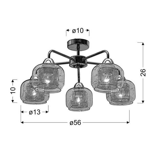 Люстра Candellux 35-67104 Ray