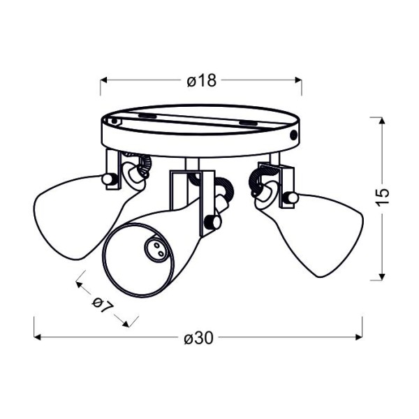 Спот Candellux 98-64325 Ash