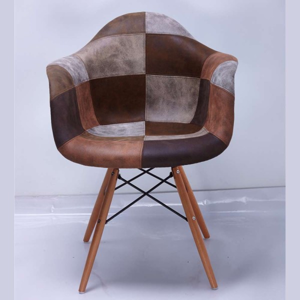 Крісло Charles patchwork PK17 — дизайнерське крісло для вітальні та кухні