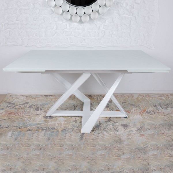 Стіл Fleetwood NEW (Флітвуд) скло — сучасний розкладний стіл для кухні