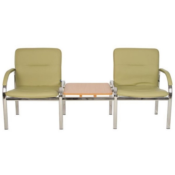 Крісло двомісне Staff-2 T chrome для вашого офісу