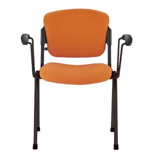 Стілець Era Arm - офісний стілець з підлокітниками та тканинним сидінням