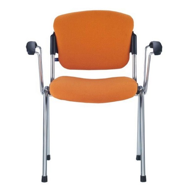 Стілець Era Arm - офісний стілець з підлокітниками та тканинним сидінням