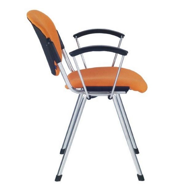 Стілець Era Arm - офісний стілець з підлокітниками та тканинним сидінням