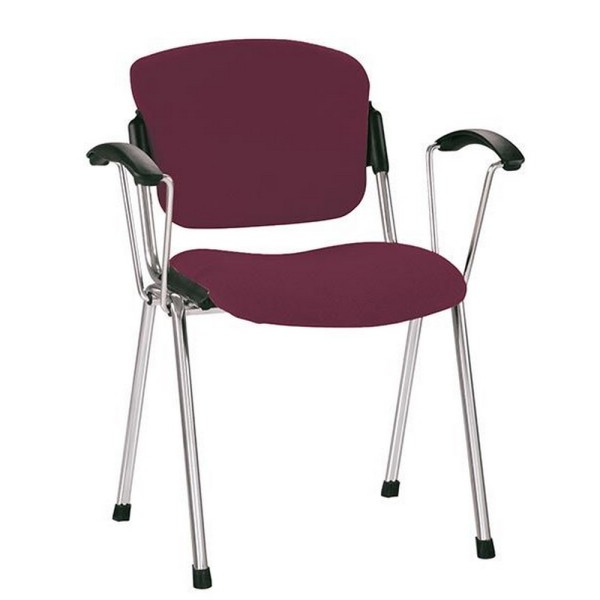 Стілець Era Arm - офісний стілець з підлокітниками та тканинним сидінням