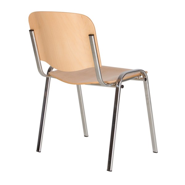 Стілець Iso Wood – офісний стілець з дерев'яним сидінням