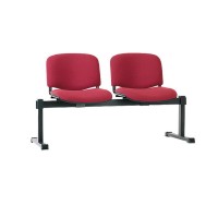 Комплект стульев двухместный Iso-2 Z black