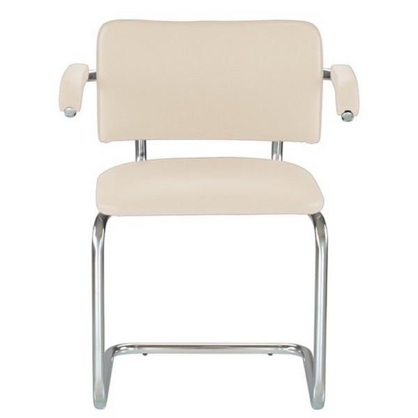 Стілець Sylwia Arm chrome для офісу з підлокітниками