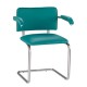 Стілець Sylwia Arm chrome для офісу з підлокітниками