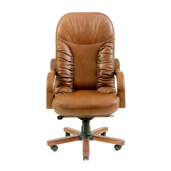 Крісло Буфорд Вуд люкс шкіряне – комфорт та стиль для вашого офісу