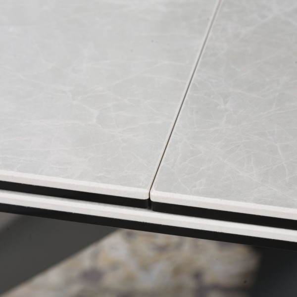 Стіл Fleetwood сірий глянець (кераміка) – сучасний та стильний для вашої кухні