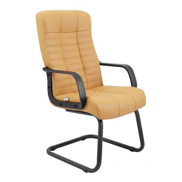 Крісло Атлант CF Black 1к – офісне крісло з екошкіри