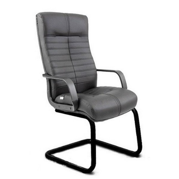 Крісло Оріон CF Black 1к - Сучасне офісне крісло з екошкіри