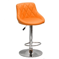 Барний стілець HY 372 хром шкірзам