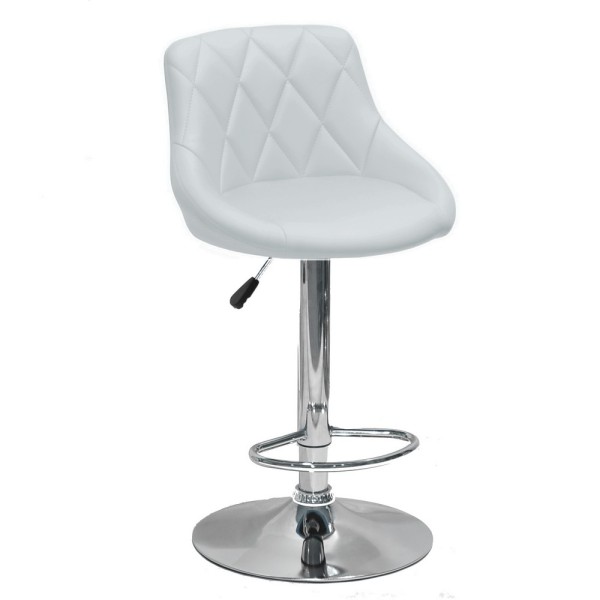 Барний стілець HY 372 хром шкірзам