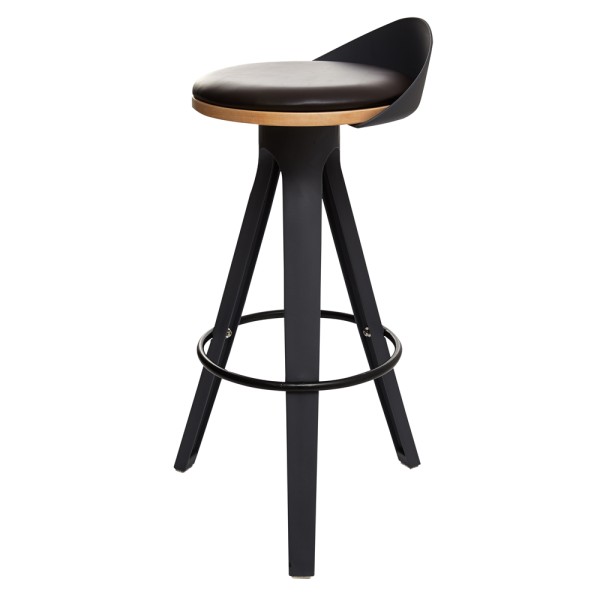 Барний стілець Нью-Йорк (ШЗ чорний)