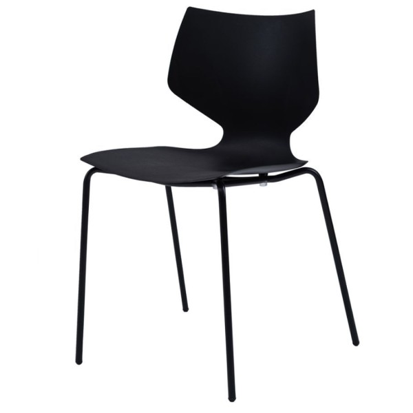 Стілець BOW (БОУ) для кухні з пластика та металу