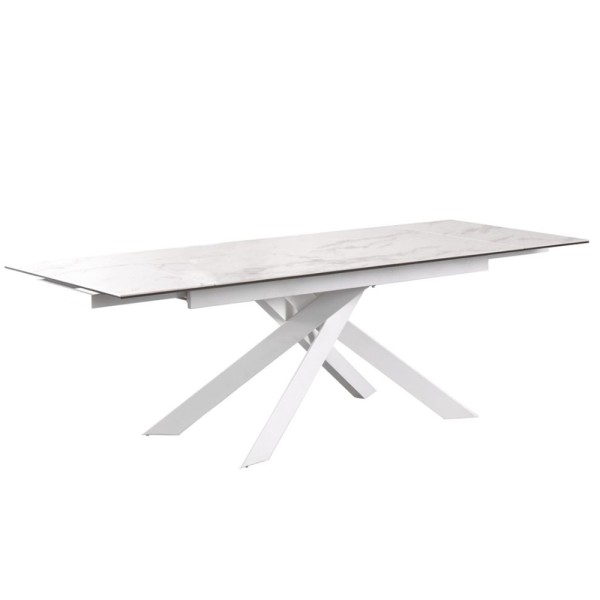 Стіл Gracio Carrara White 160-240 см - розкладний стіл для вашої кухні