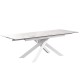 Стіл Gracio Carrara White 160-240 см - розкладний стіл для вашої кухні