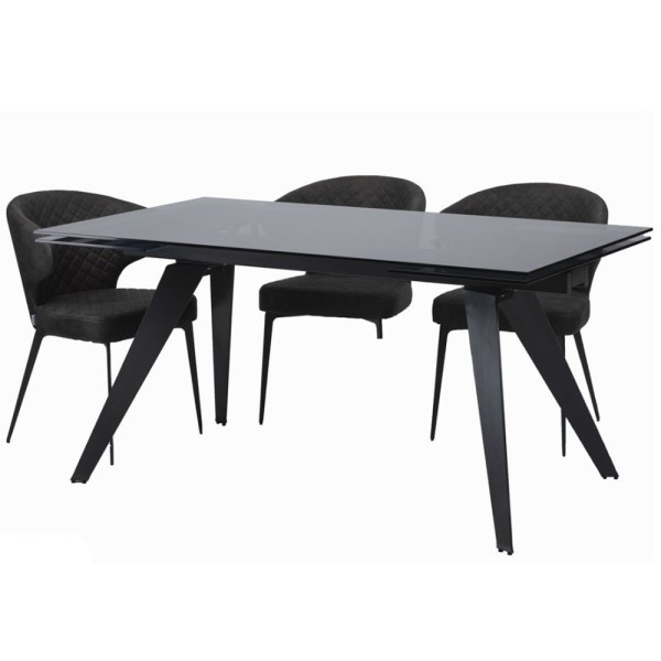 Стіл Glassy Keen 160-240 см — Розкладний стіл для кухні