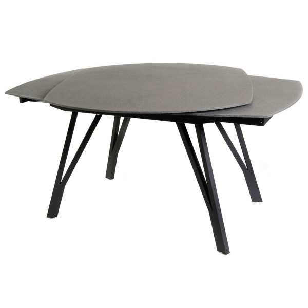 Стіл Stoneglass (Стоунгласс) - розкладний овальний стіл для кухні