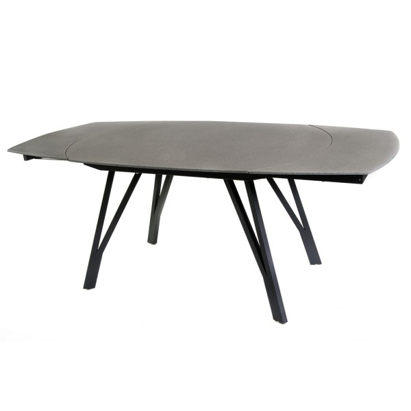 Стіл Stoneglass (Стоунгласс) - розкладний овальний стіл для кухні