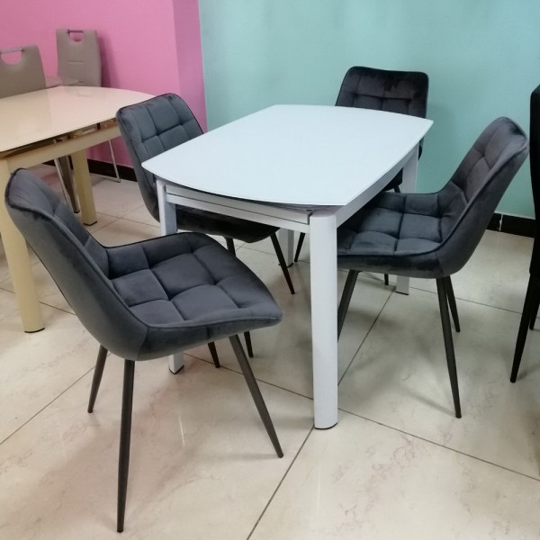 Стіл T-600-2 110-160 см - сучасний розкладний стіл для кухні