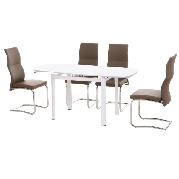 Стіл T-600-2 110-160 см - сучасний розкладний стіл для кухні