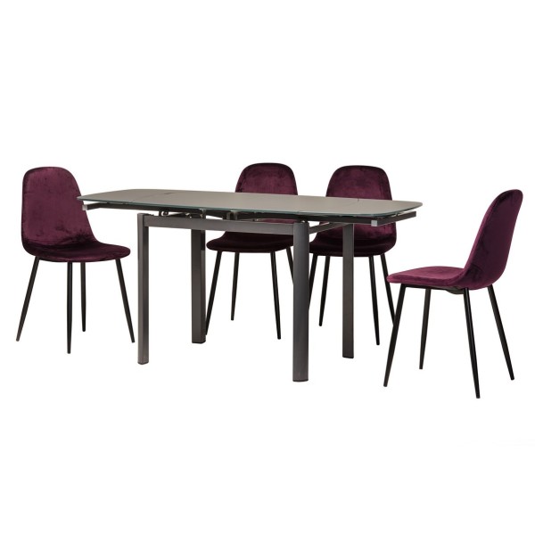 Стіл T-600-2 110-160 см - сучасний розкладний стіл для кухні