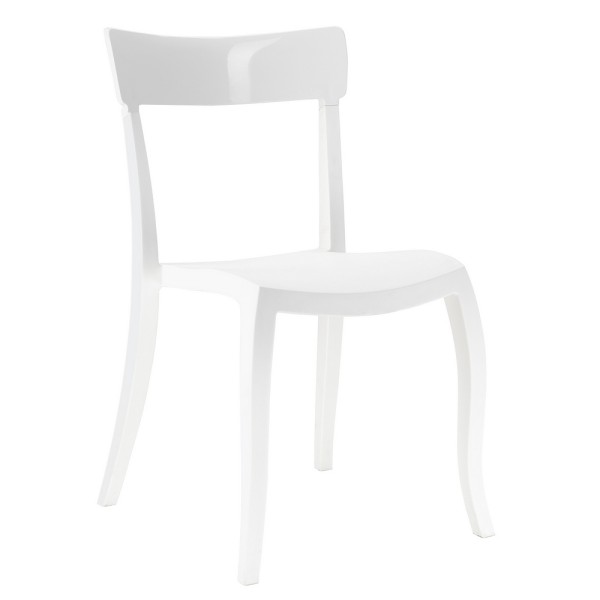 Стілець Hera-S (Гера-С) білий для саду, кухні та кафе