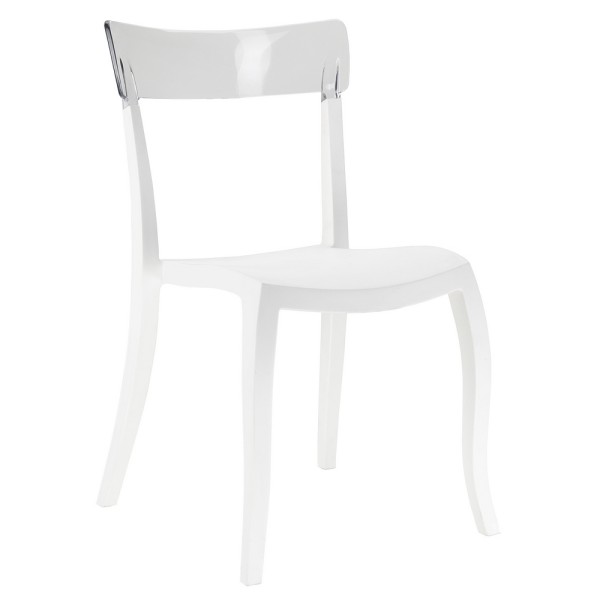 Стілець Hera-S (Гера-С) білий для саду, кухні та кафе