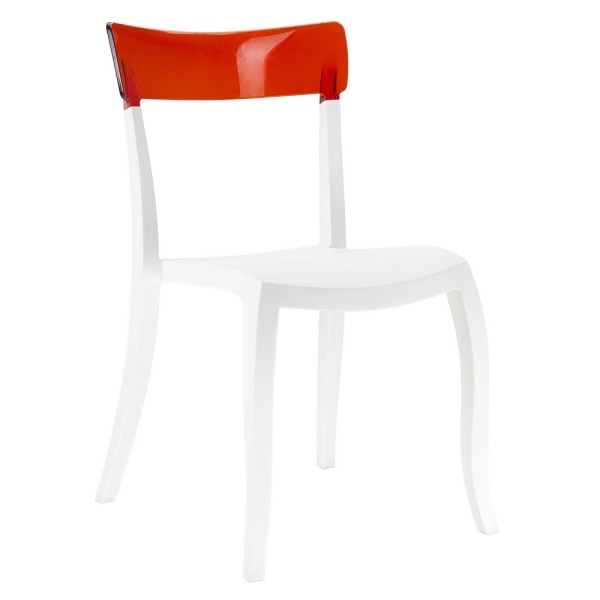 Стілець Hera-S (Гера-С) білий для саду, кухні та кафе